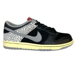 Nike Dunk Low 2006 CL Jordan Pack Black Cement 304714-905 EUC - Men's Size 8.5